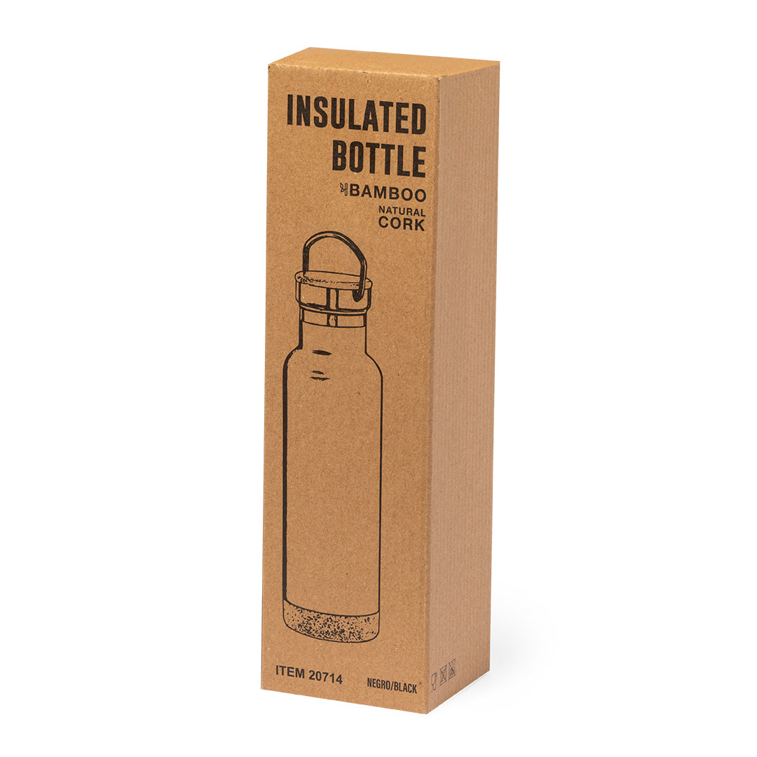 Geïsoleerde fles Dixont zwart 1 kleur