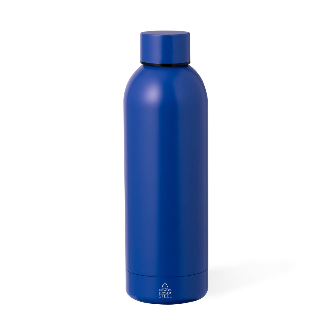 Geïsoleerde fles Keono blauw onbedrukt