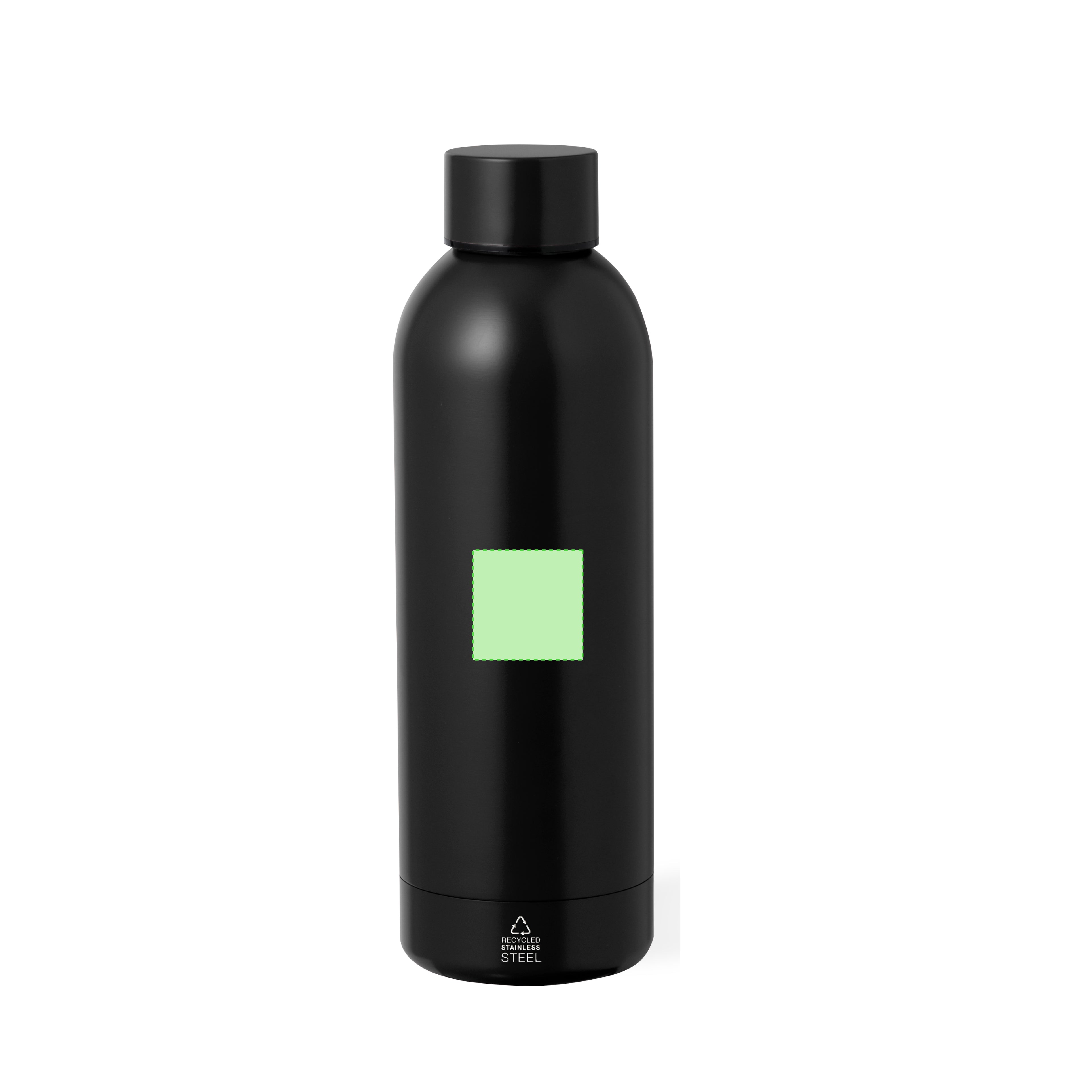 Geïsoleerde fles Keono donkerblauw onbedrukt