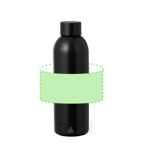 Geïsoleerde fles Keono groen onbedrukt