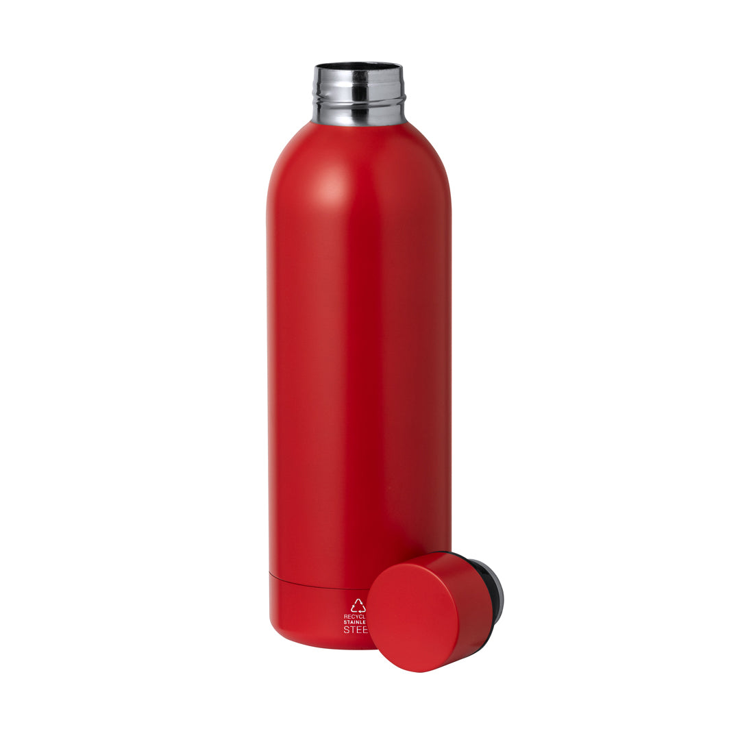 Geïsoleerde fles Keono zwart onbedrukt