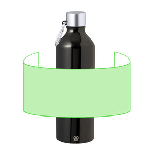 Fles Winex zilver onbedrukt