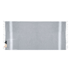 Pareo en rugzak ineen Carey blauw 1 kleur 9172