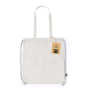Trekkoordtas Riak Fairtrade rood 1 kleur