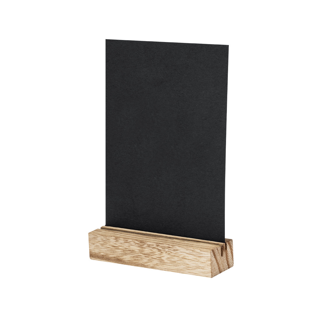 Menustandaard Hyrokin beige Graveren