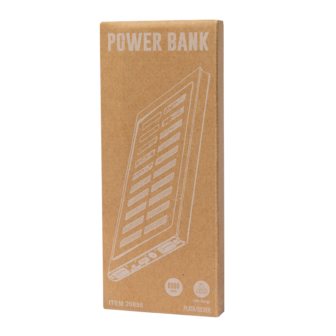 Powerbank Bernant zilver onbedrukt