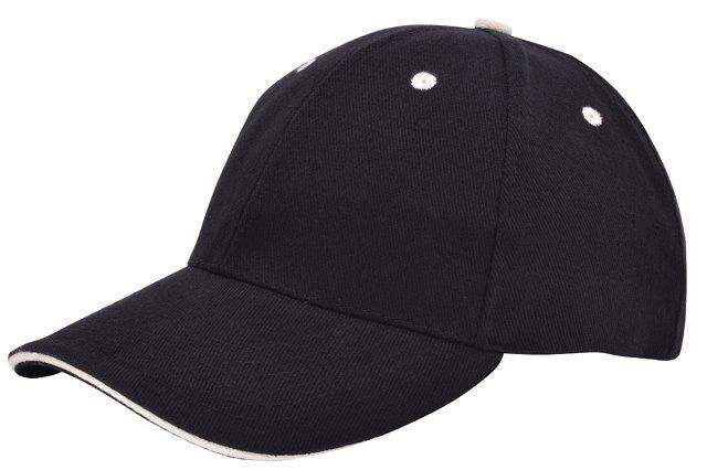 Cap sandwich geborsteld rood 1 kleur tr 2118