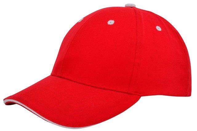 Cap sandwich geborsteld donkerblauw 1 kleur tr 2117