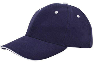 Cap sandwich geborsteld rood Borduren 2119