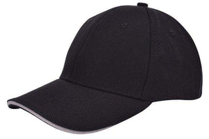 Cap sandwich canvas zwart Full colour 2115
