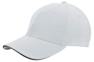 Cap sandwich canvas rood Borduren 2111