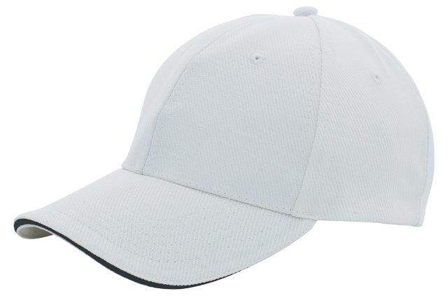 Cap sandwich canvas rood Borduren 2111