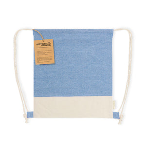 Trekkoordtas Vexira blauw onbedrukt