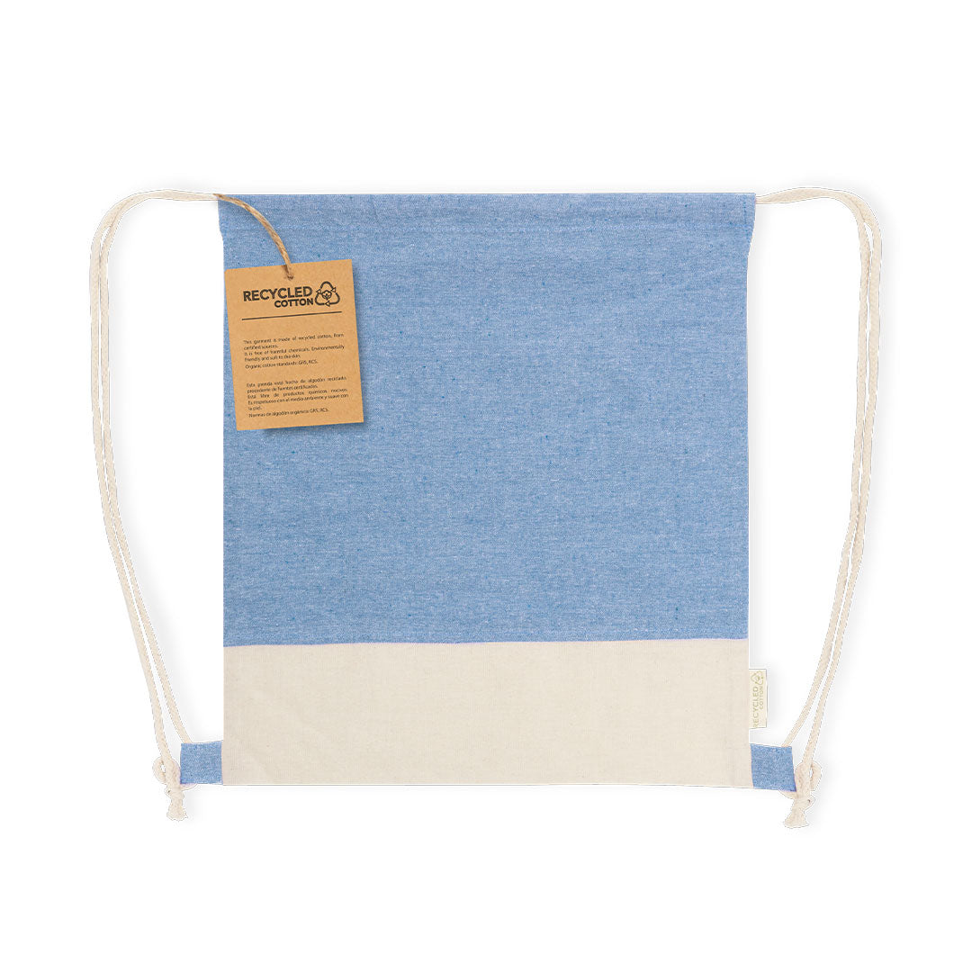Trekkoordtas Vexira blauw onbedrukt