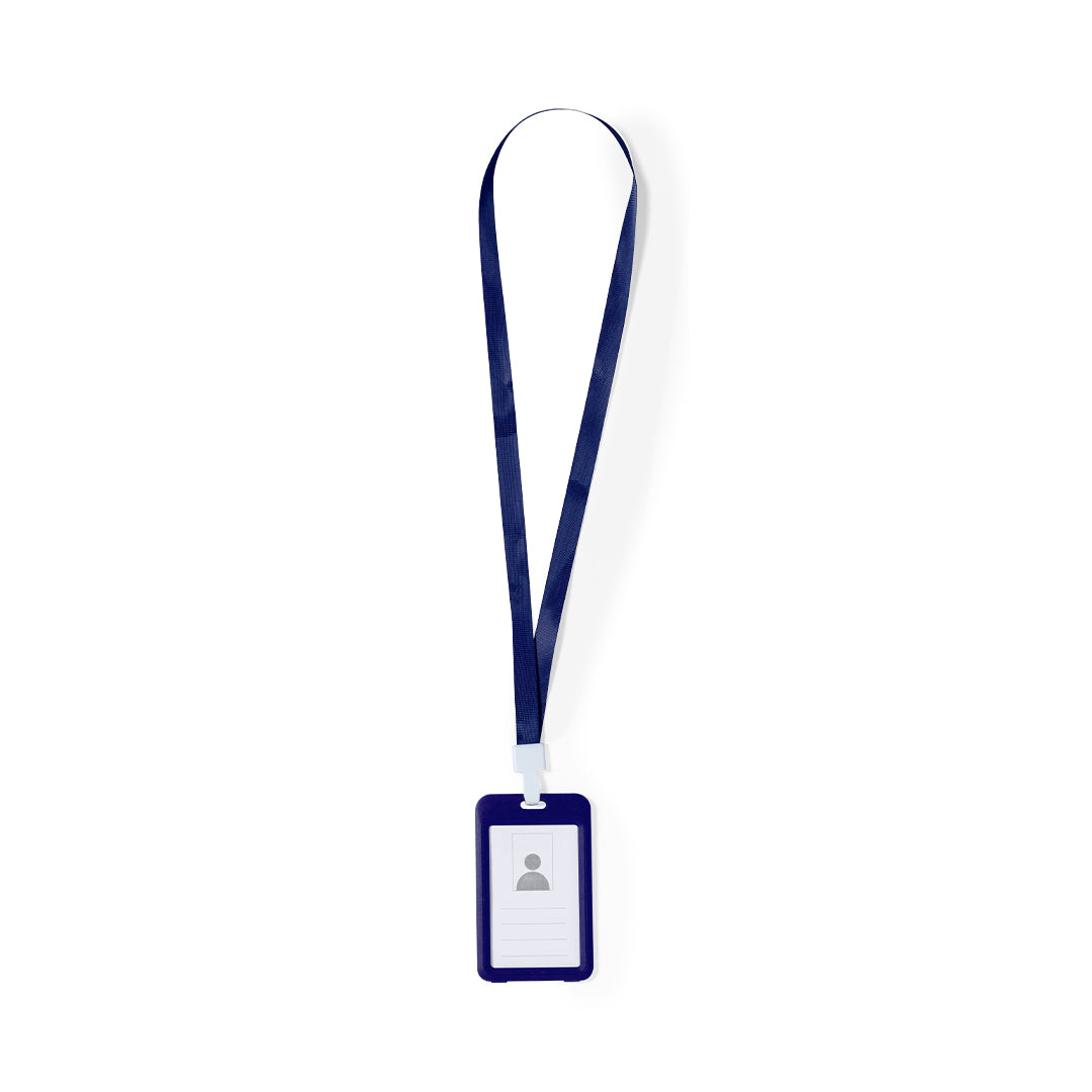 ID-badgekoord met vlekjes wit 1 kleur