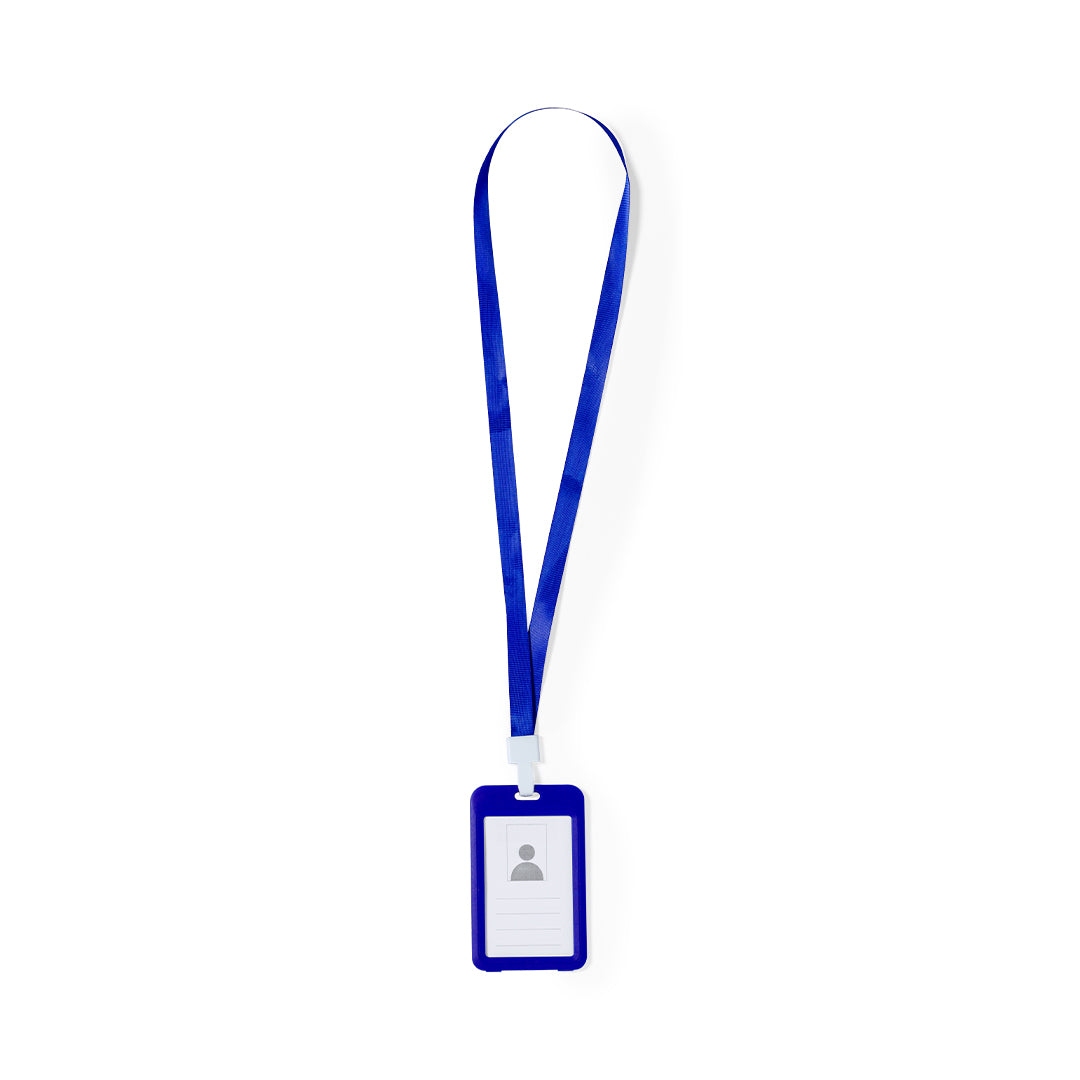 ID-badgekoord met vlekjes blauw onbedrukt