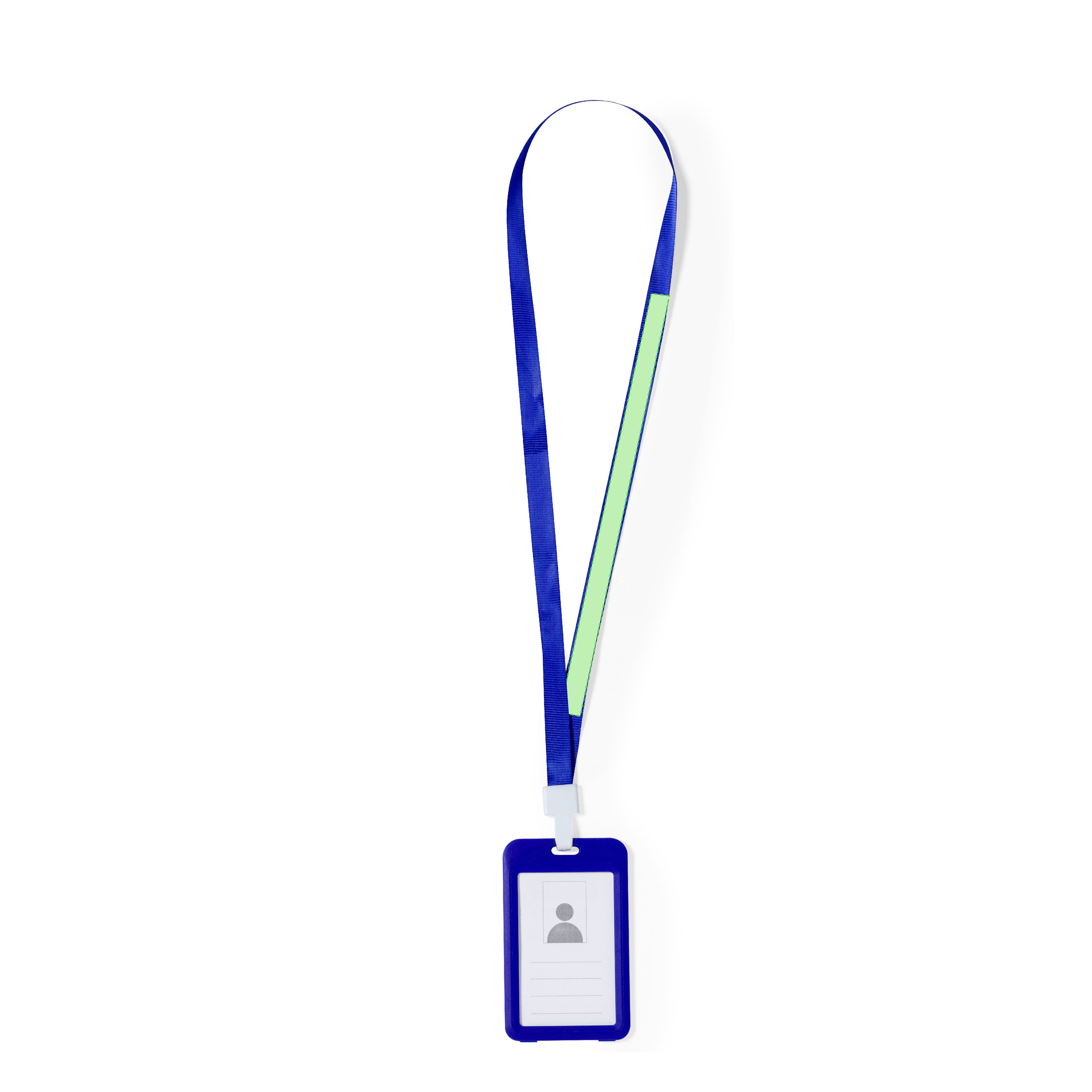 ID-badgekoord met vlekjes rood 1 kleur