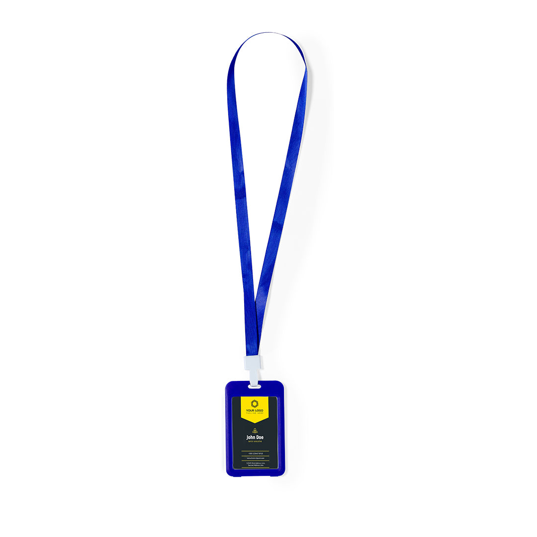 ID-badgekoord met vlekjes zwart 1 kleur