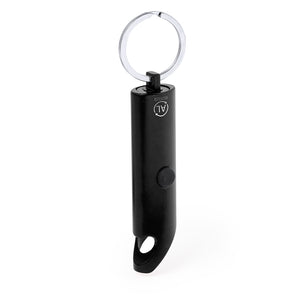 Zaklamp sleutelhanger Kushing zwart Graveren