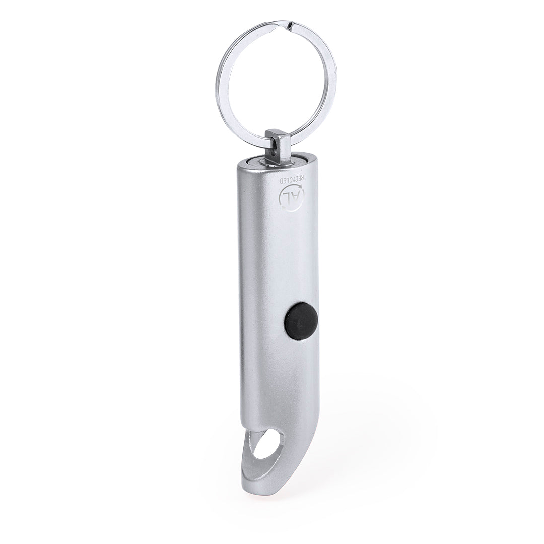 Zaklamp sleutelhanger Kushing blauw Graveren