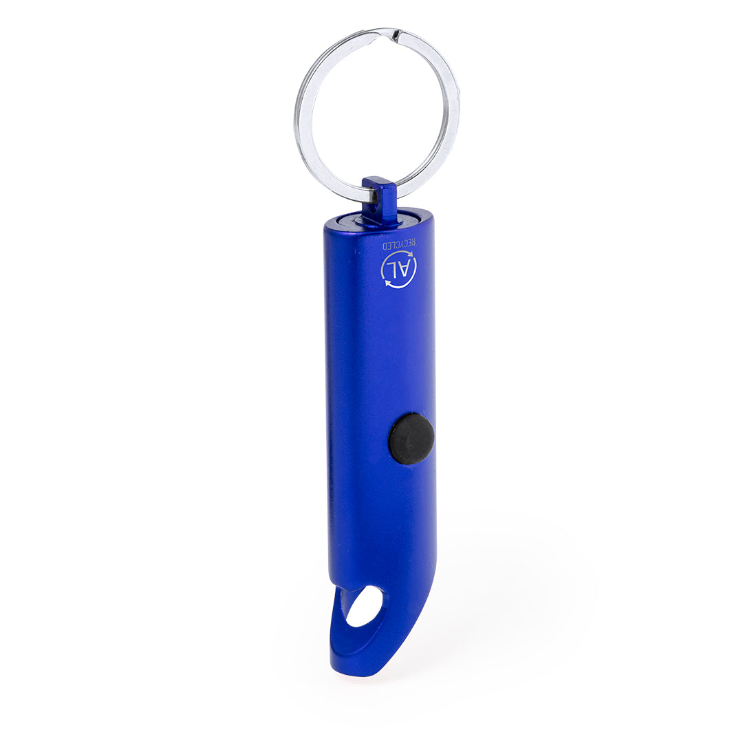 Zaklamp sleutelhanger Kushing blauw onbedrukt