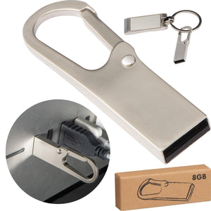 USB stick met karabijnhaak 8GB bedrukken