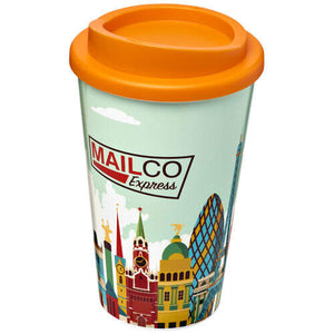 350 ml ge&iuml;soleerde beker oranje Full colour 111