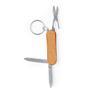 Multitool sleutelhanger Famke beige onbedrukt