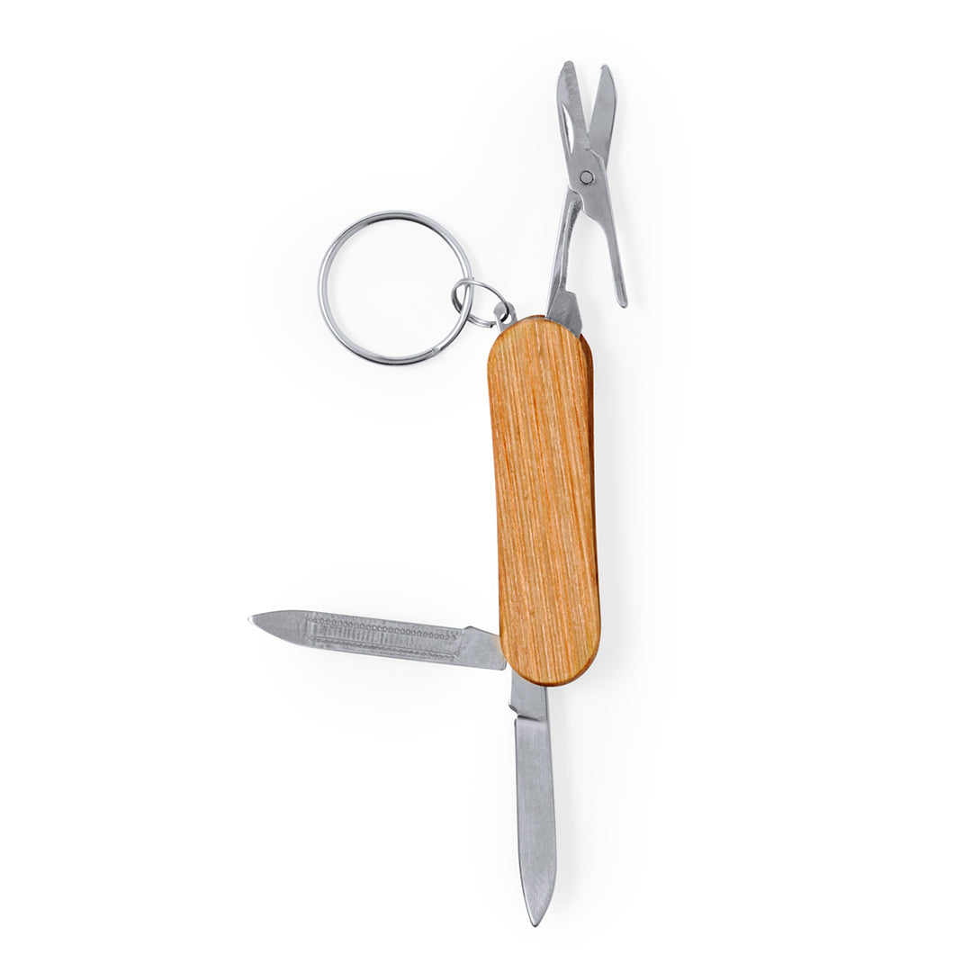 Multitool sleutelhanger Famke beige onbedrukt