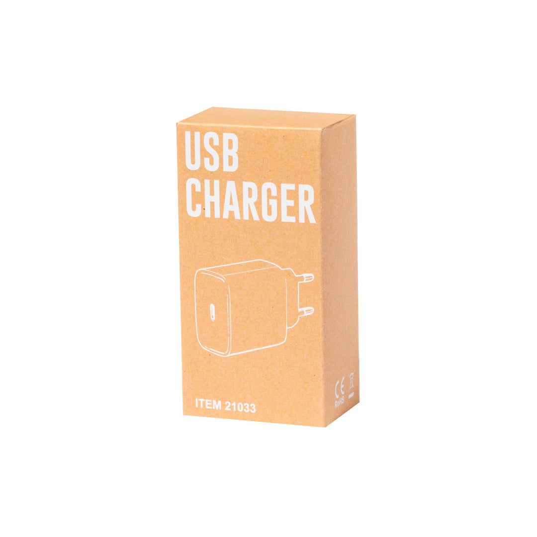 USB lader Morelo wit onbedrukt 12755