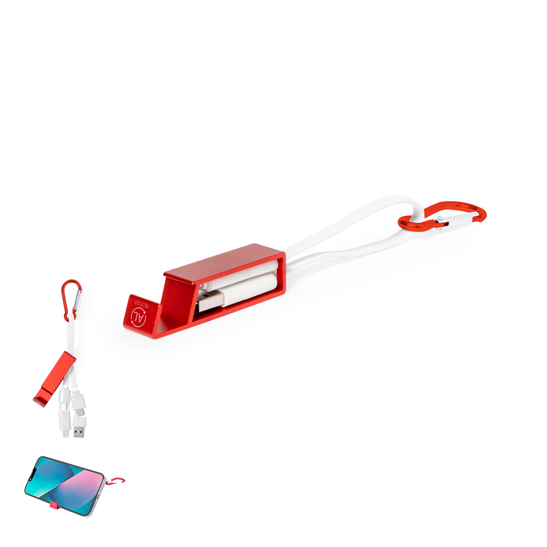 Multifunctionele oplaadkabel Pek bedrukken