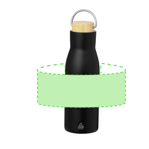 Fles Prismix zwart Graveren