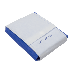 Opvouwbare boodschappentas donkerblauw onbedrukt 8680