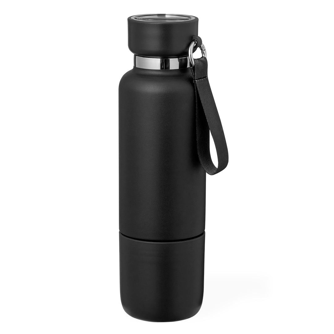 Geïsoleerde fles Flautrok zwart 1 kleur