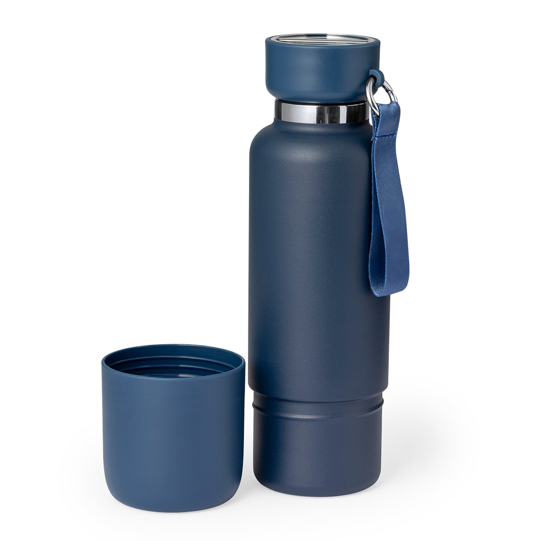 Geïsoleerde fles Flautrok groen 2 kleuren
