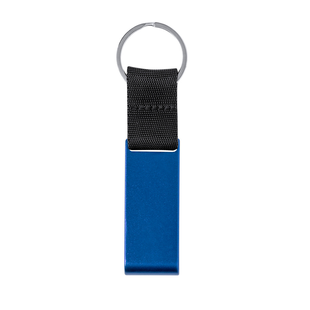 Sleutelhanger Fique blauw onbedrukt