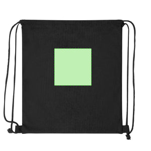Tas met trekkoord Azurax groen 1 kleur