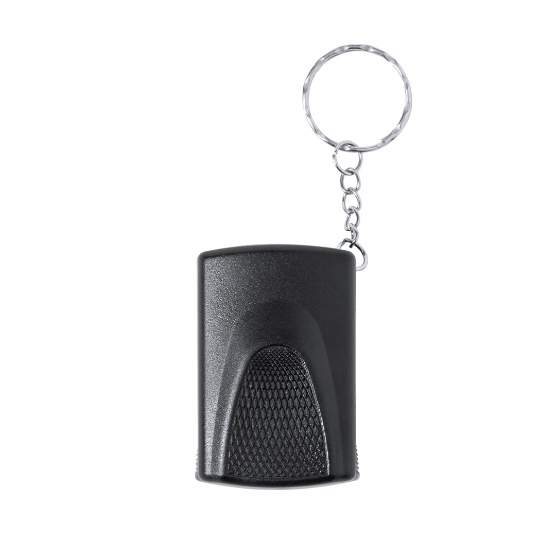 Sleutelhanger vergrootglas Kondes 20X zwart onbedrukt 11570