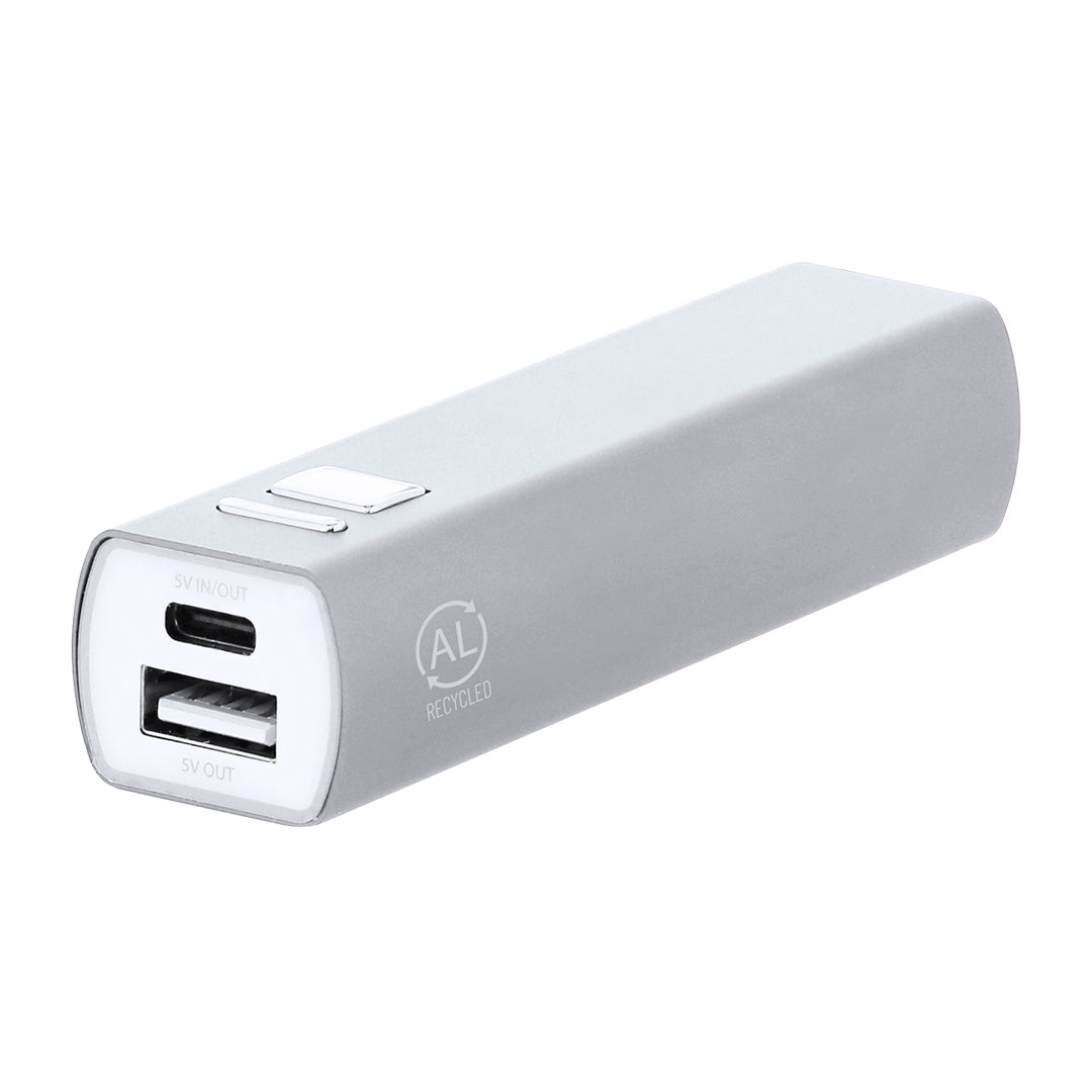 Powerbank Serdinam blauw Graveren
