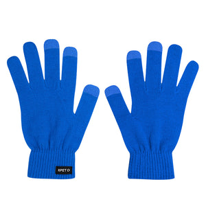 Touchscreenhandschoenen Brolyn blauw onbedrukt