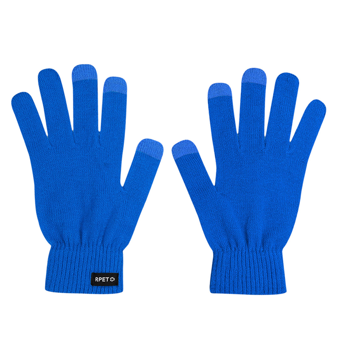 Touchscreenhandschoenen Brolyn blauw onbedrukt