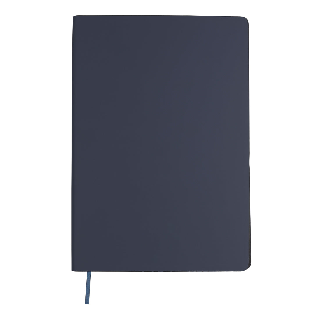 Notitieblok Lazox donkerblauw onbedrukt