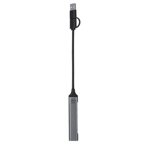 USB-hub Konery zilver onbedrukt