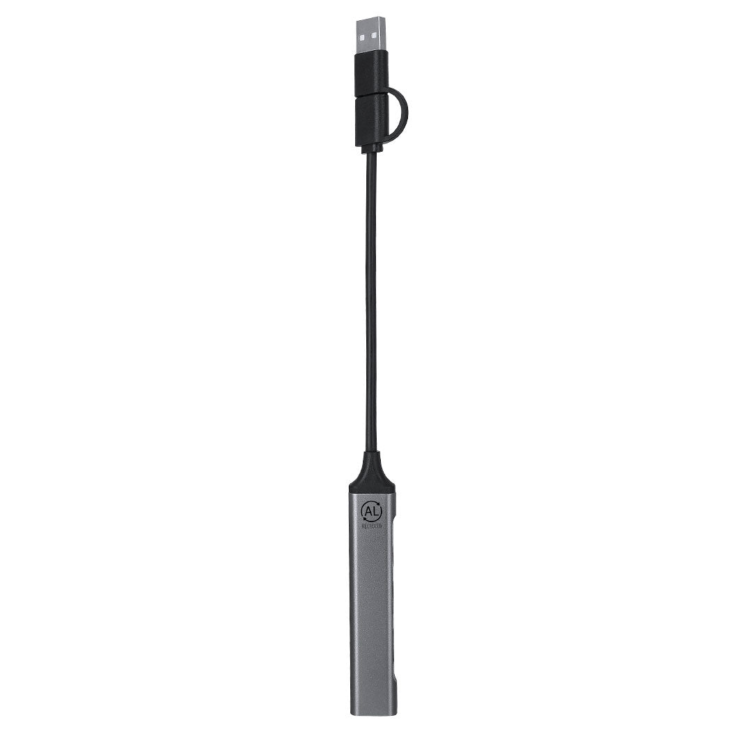 USB-hub Konery zilver onbedrukt