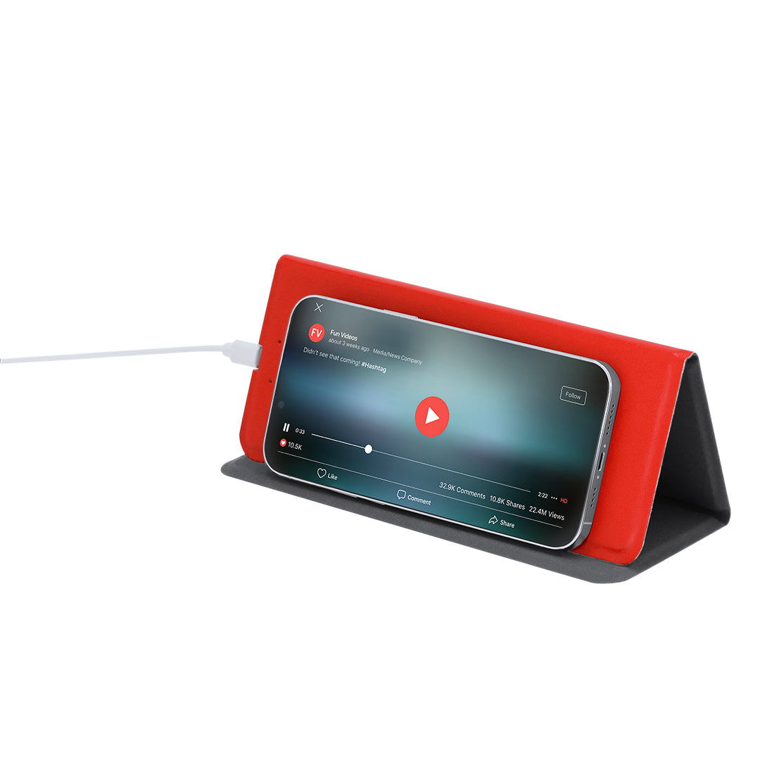 Oplader muismat Dangox rood 1 kleur