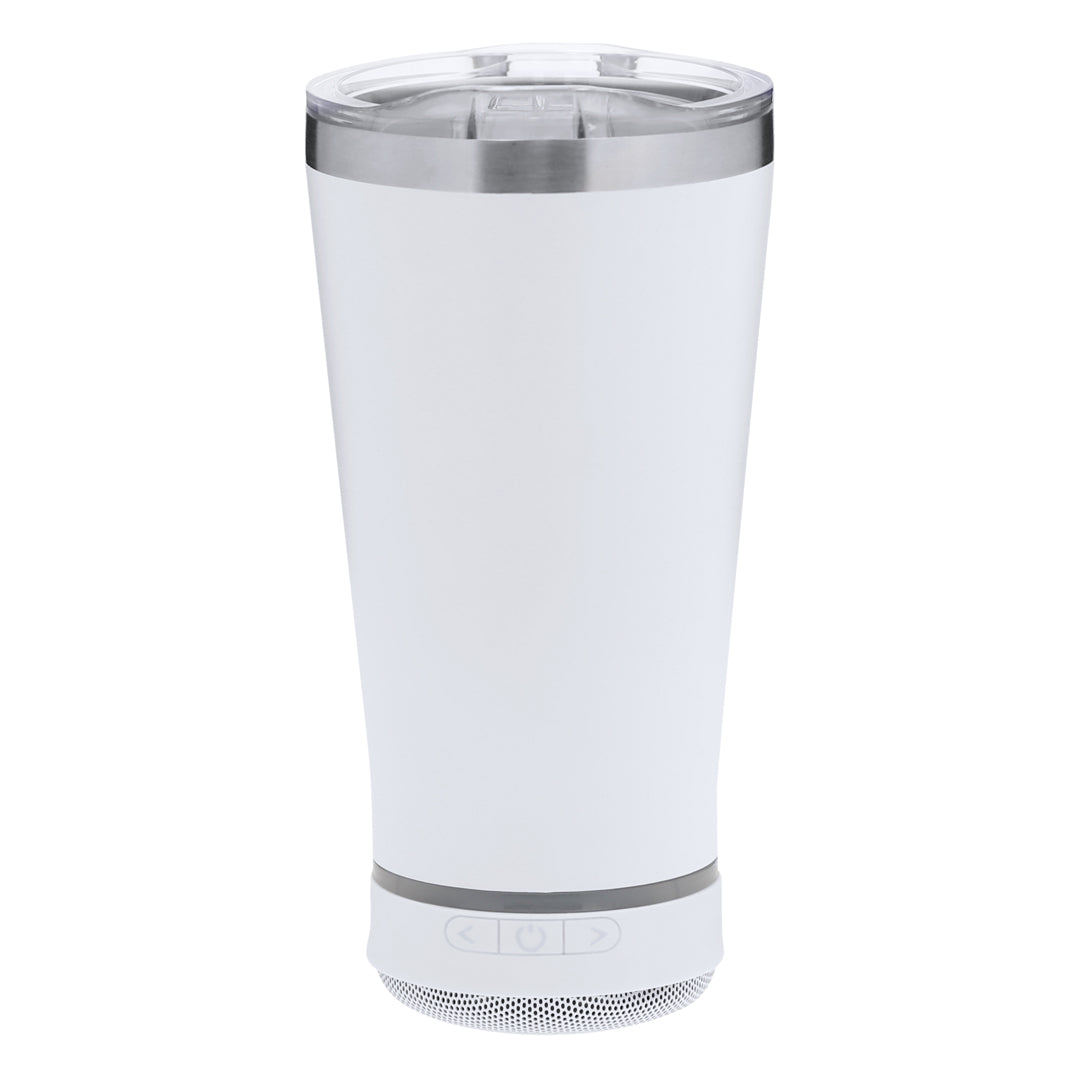 Geïsoleerde bekerluidSpeaker Tandix wit Graveren