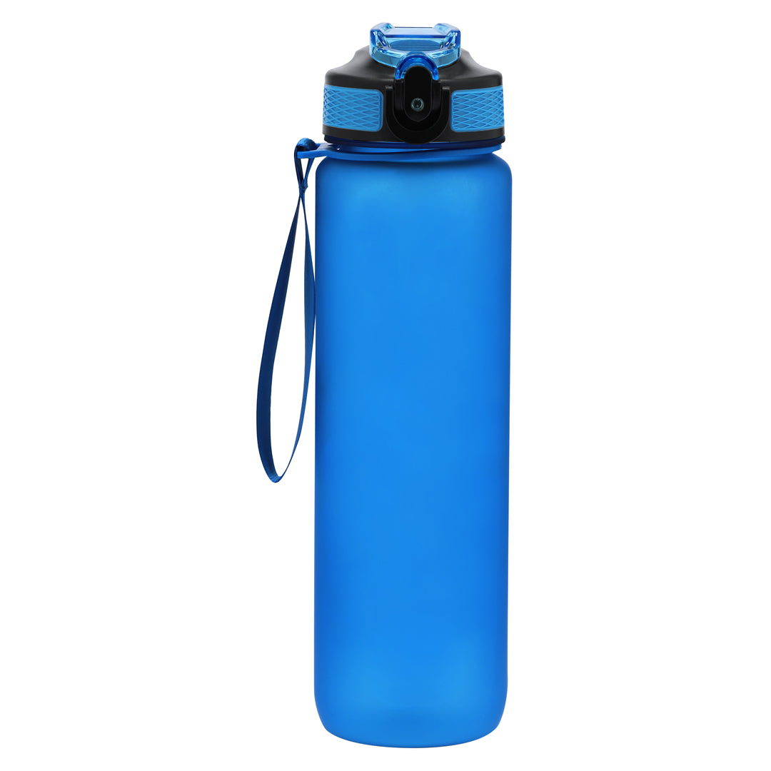 Fles opruim blauw onbedrukt