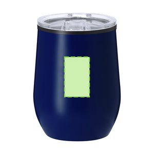 Geïsoleerde beker Hanley donkerblauw Graveren