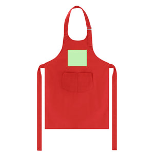 Schort Jeizon rood onbedrukt