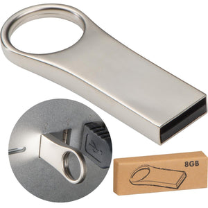 USB-stick van metaal, 8 GB bedrukken